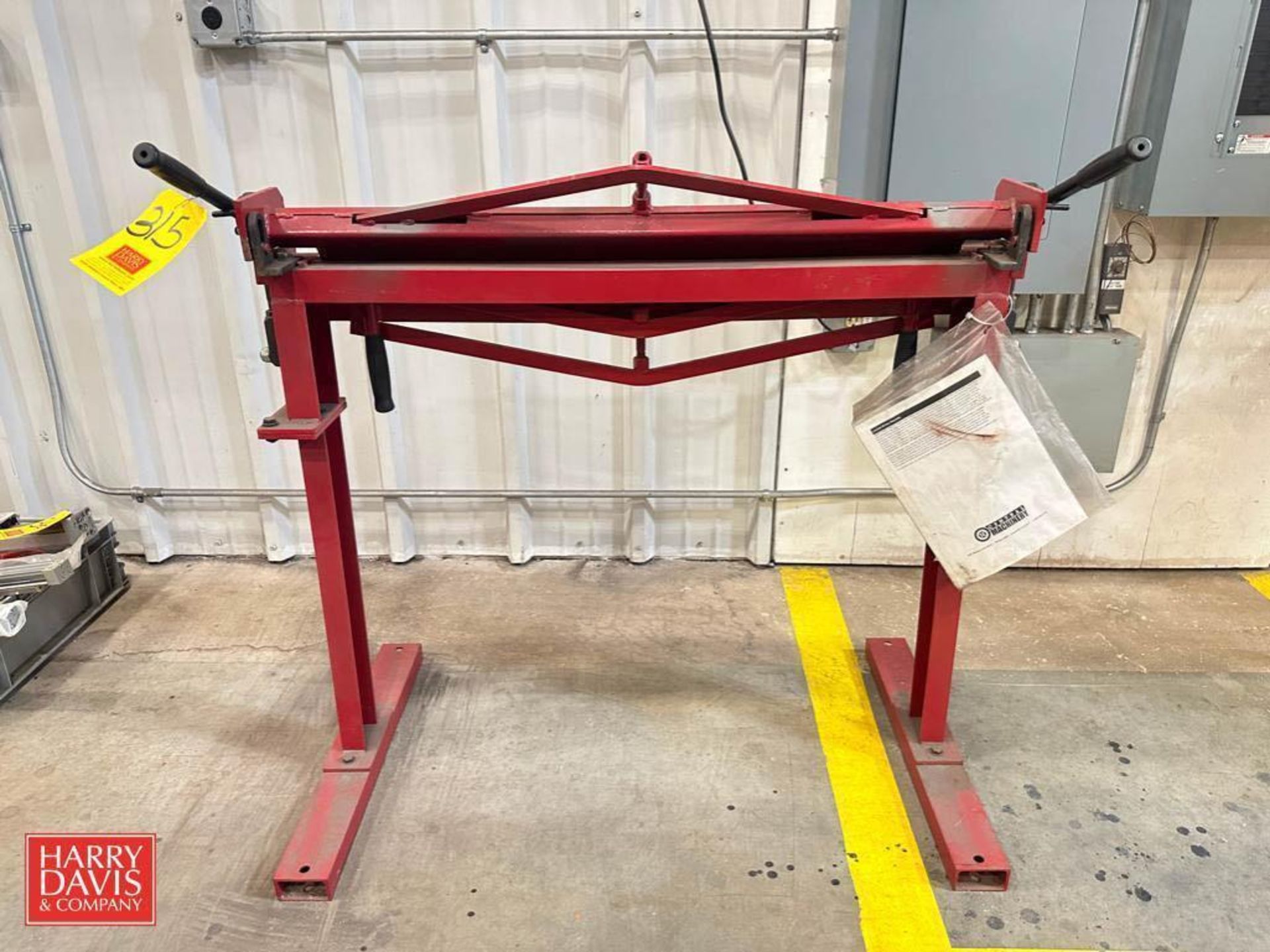 Central Machinery 38” Metal Brake with Stand - Rigging Fee: $150