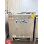 LiquiTote 400 Gallon 316L S/S IBC Tote with S/S Butterfly Valve - Rigging Fee: $125