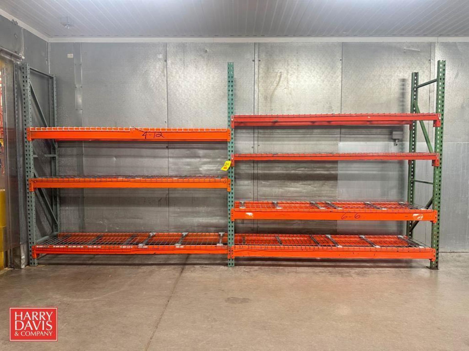 Sections: Pallet Racking: 8’ x 8’ - Rigging Fee: $400