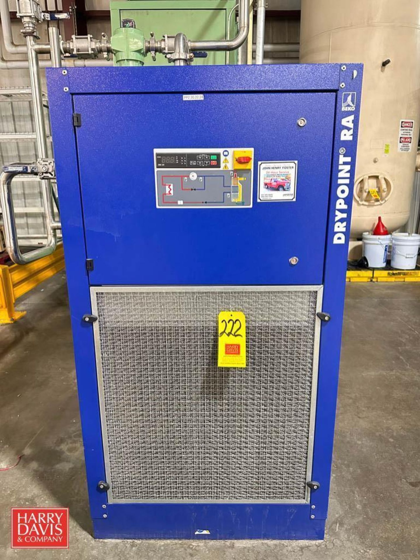 2018 BEKO Drypoint RA Air Dryer, Model: 4028715, S/N: 180031514 - Rigging Fee: $800