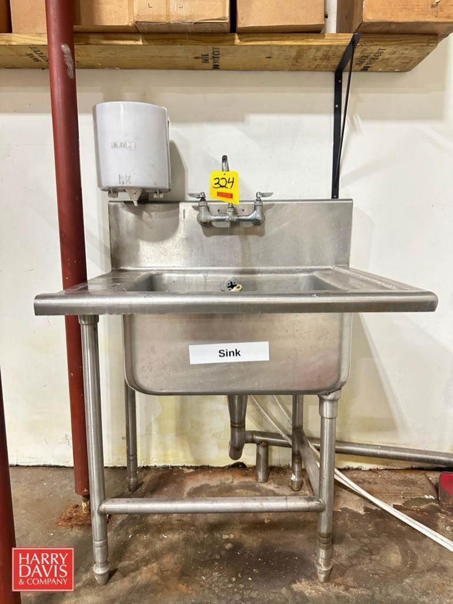 S/S Wash Sink - Rigging Fee: $125