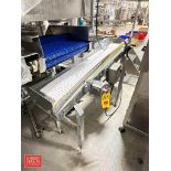S/S Framed Conveyor with Drive, AC Tech 1 HP Variable-Frequency Drive, Incline and Plastic Tabletop