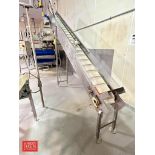 S/S Framed Elevator Conveyor: 12’ x 10.75" with Drive - Rigging Fee: $500