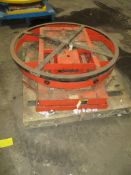 Presto Pallet Positioner: 44" Diameter Platform, Air Powered Lift (Location: Deerfield, WI)