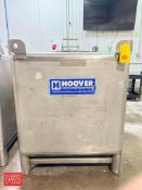 2014 Hoover 350 Gallon S/S IBC Tote, Model: 110477, S/N: H-825641 with S/S Butterfly Valve
