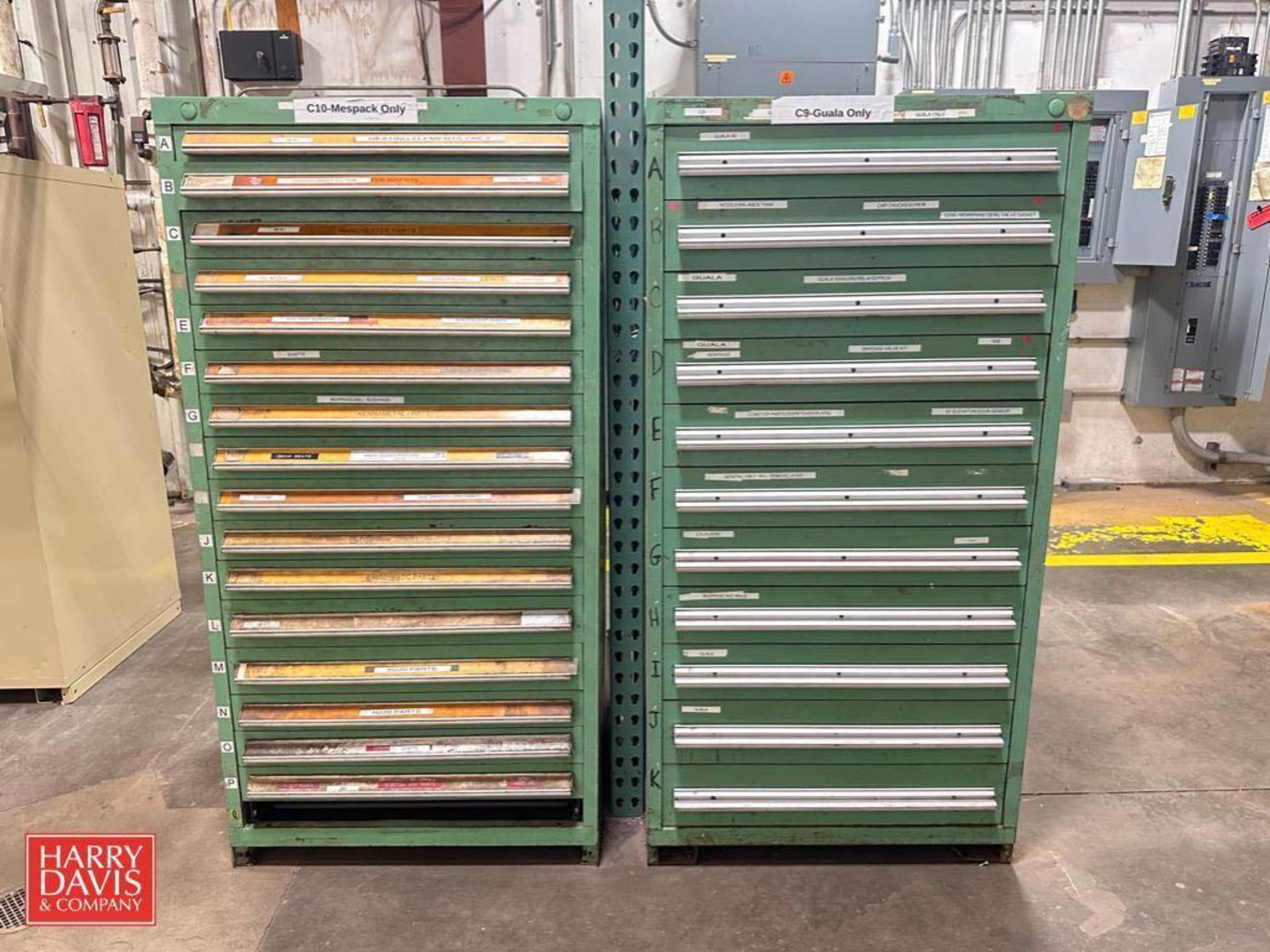 Vidmar and other 16, 11 and 9-Drawer Tool Cabinets - Rigging Fee: $125