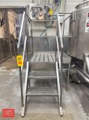 S/S Platform: 39" x 35” with Stairs and Handrail - Rigging Fee: $400
