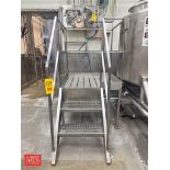 S/S Platform: 39" x 35” with Stairs and Handrail - Rigging Fee: $400