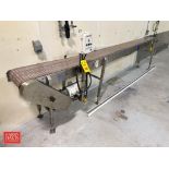 Nercon S/S Framed Conveyor: 154” x 1’ with Variable Speed Drive and Plastic Tabletop Chain