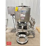 Breddo 50 Gallon 10 HP Portable S/S Likwifier, Model: LDD, S/N: D13656 98172 with S/S Diaphragm Pump