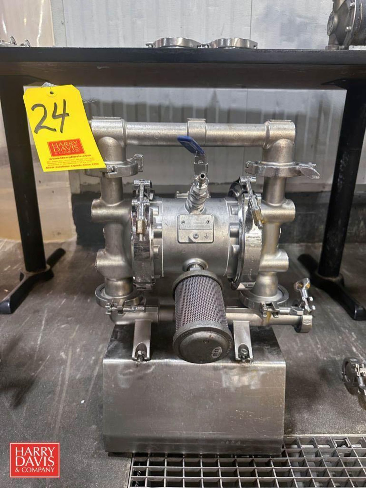 S/S Diaphragm Pump with Muffler: Mounted on S/S Base - Rigging Fee: $125