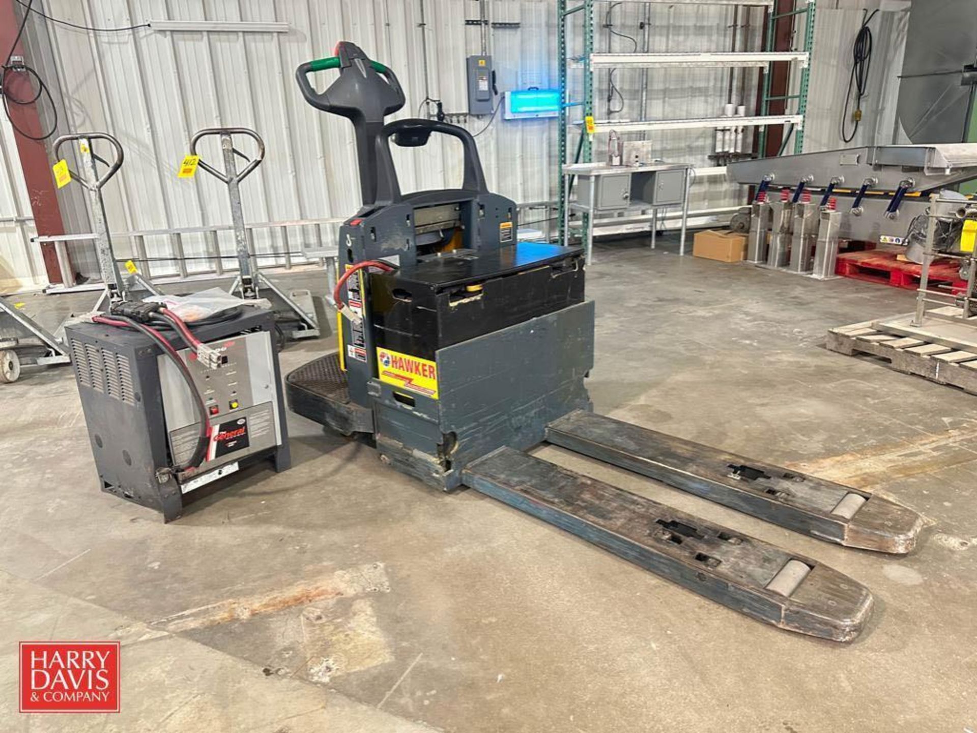 Jungheinrich Electric Pallet Jack, Model: ECR327 with 24 Volt Battery and Changer, S/N: 90222180