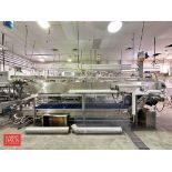 S/S Pasteurizing Tunnel with Cooling Tunnel: 19’ x 45" SpanTech Conveyor: 22’ x 15.5" with Drive and