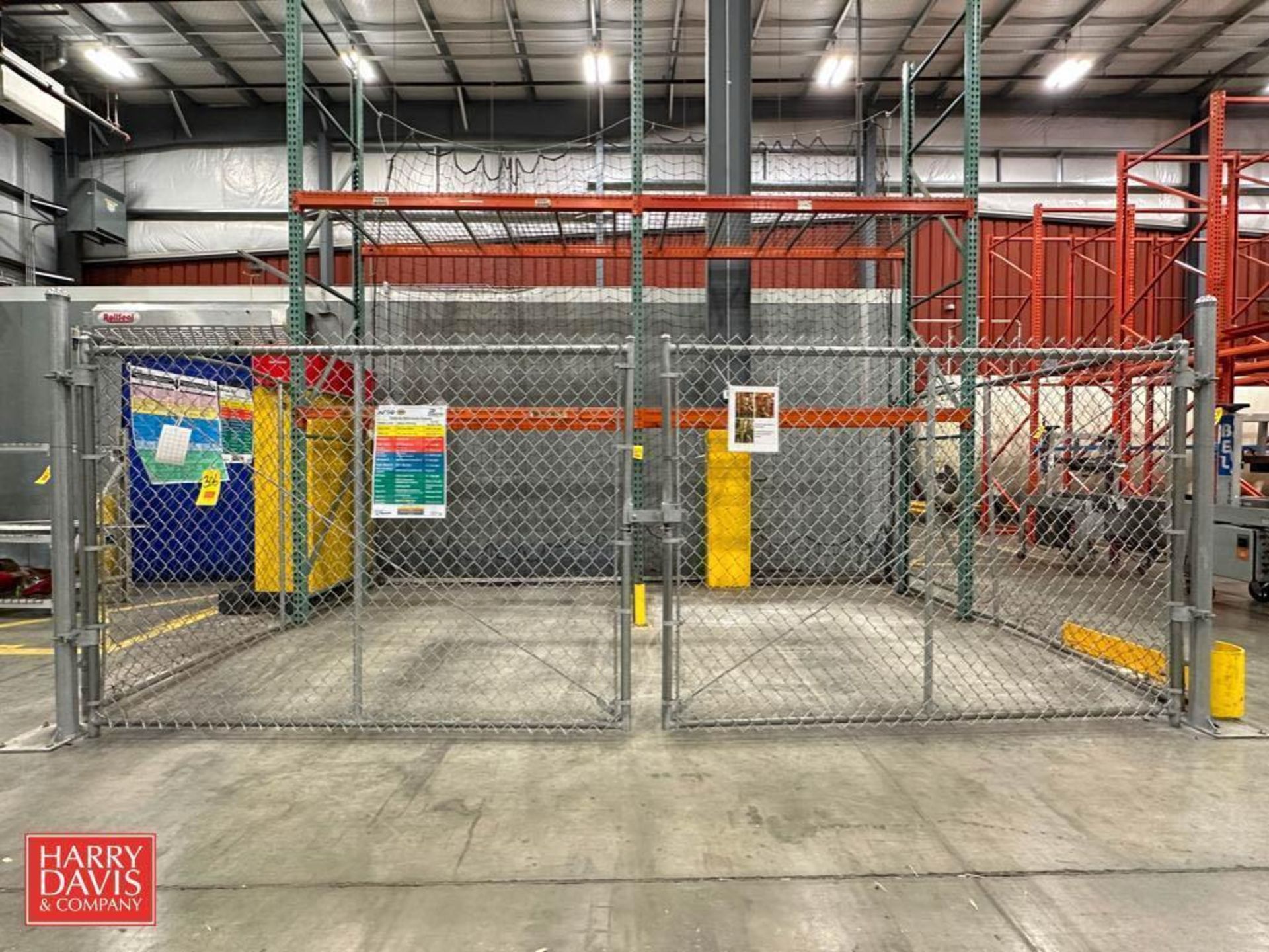 Sections: Chain Link Enclosure with Gate: 37’ x 70" - Rigging Fee: $250