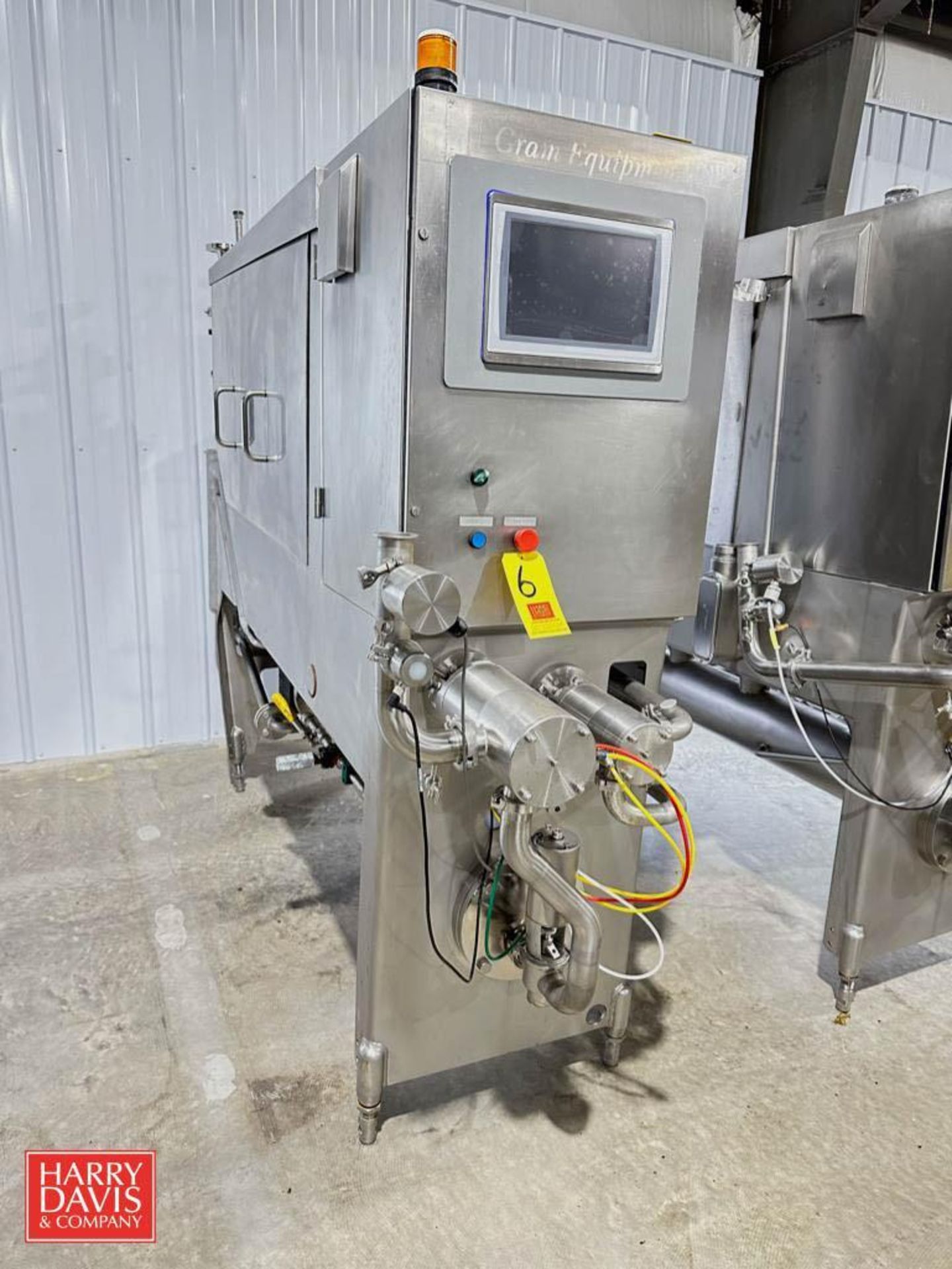 Gram S/S Ice Cream Freezer, Model: GIF2000, S/N: 4621331 with Allen-Bradley Logix 5555 PLC PanelView