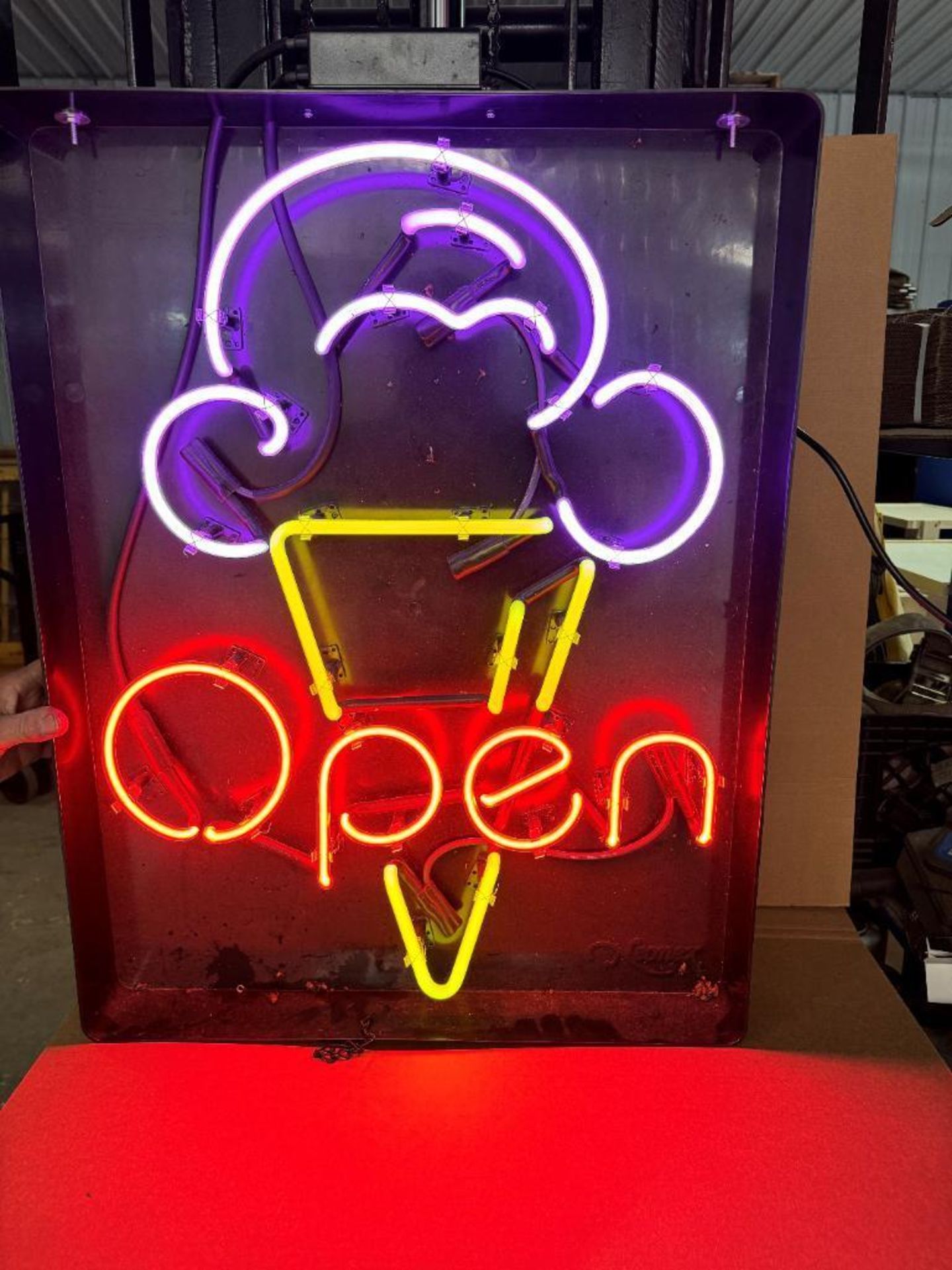 Assorted 'Ice Cream' Neon Signs (Location: St. Ignace, MI) - Rigging Fee: FREE - Image 3 of 7