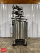 200 Gallon Jacketed S/S Tank with Dual-Vertical Scrape Agitation - Rigging Fee: $500