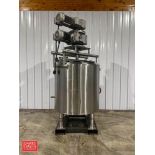 200 Gallon Jacketed S/S Tank with Dual-Vertical Scrape Agitation - Rigging Fee: $500