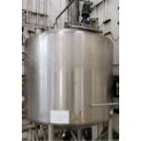 Feldmeier 1,000 Gallon Dome-Top Dish-Bottom Jacketed S/S Processor, S/N: E-679-01 with Vertical