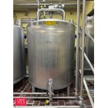 2004 Walker 600 Gallon Dome-Top S/S Tank, Model: PZ, S/N: SPG-45959-3 with Vertical Agitation and