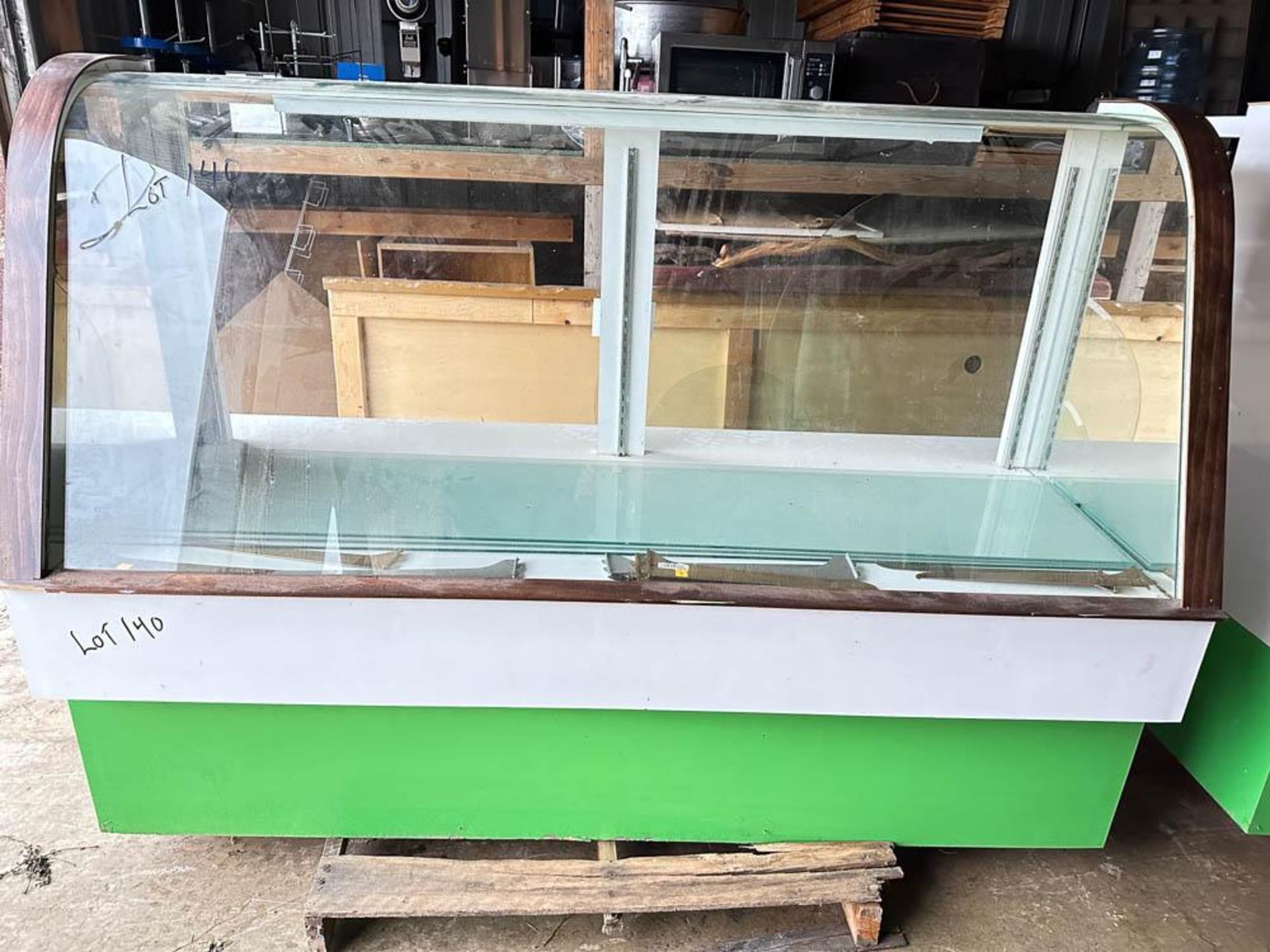 Glass Front Showcase: 72” Length (Location: St. Ignace, MI) - Rigging Fee: $250