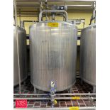 2004 Walker 600 Gallon Dome-Top S/S Tank, Model: PZ, S/N: SPG-45959-2 with Vertical Agitation and