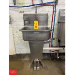 S/S Hand Sink with Foot Controls - Rigging Fee: $85