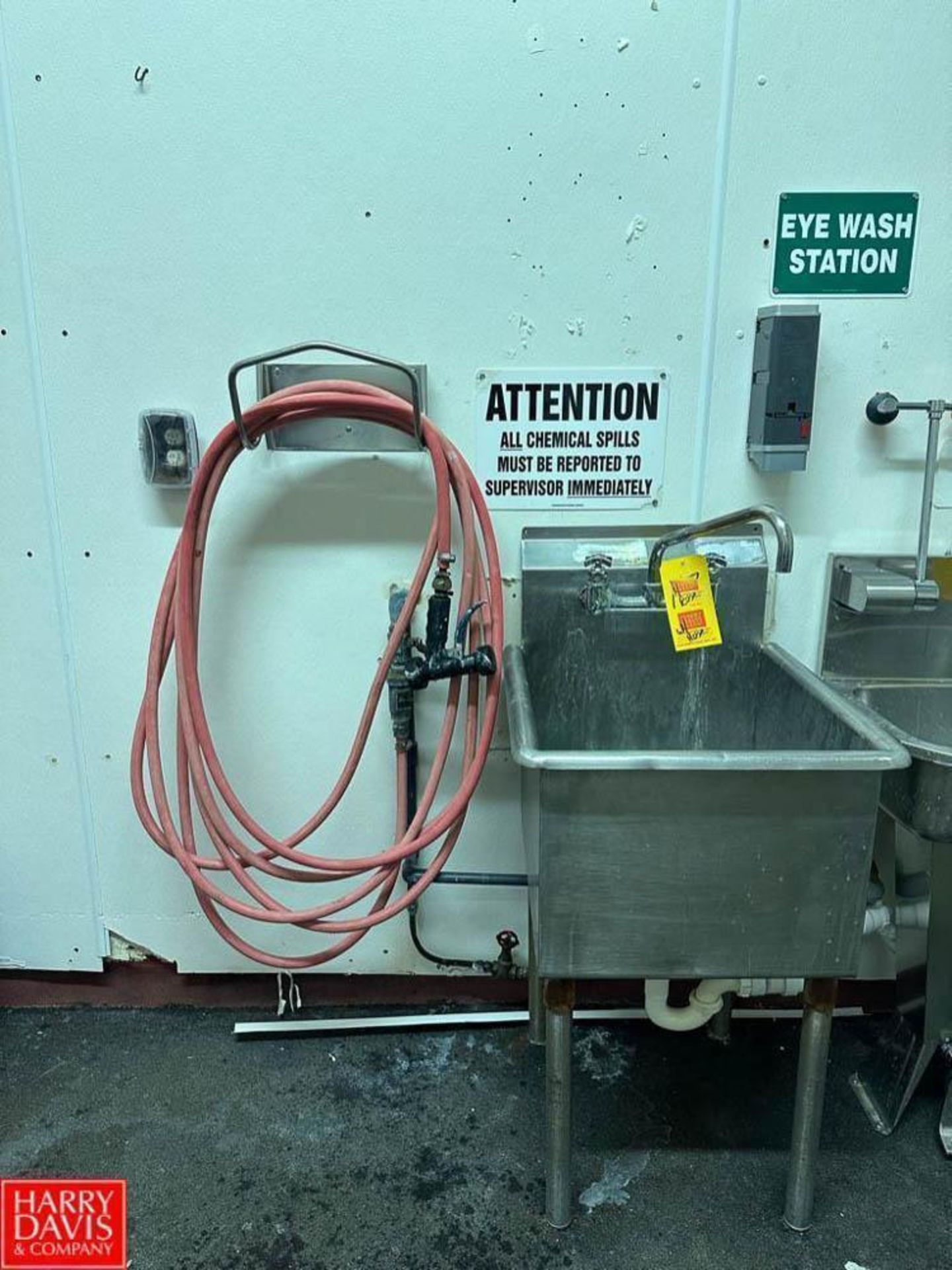 S/S Sink with Hose Station and Sprayer - Rigging Fee: $250
