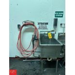 S/S Sink with Hose Station and Sprayer - Rigging Fee: $250