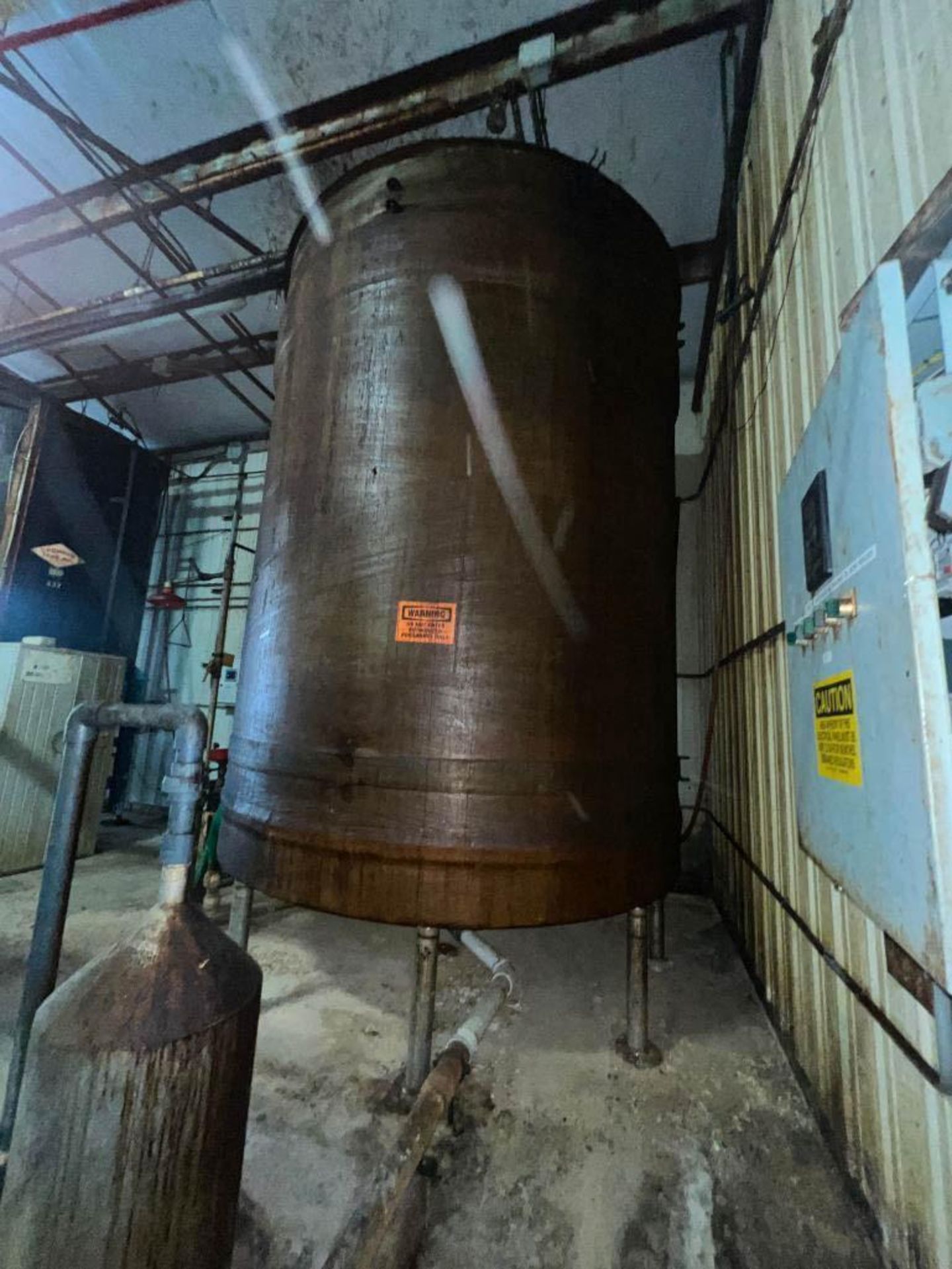 7,000 Gallon Composite Cone-Bottom Storage Tank: on Metal Base - Rigging Fee: $3,100 - Image 2 of 4