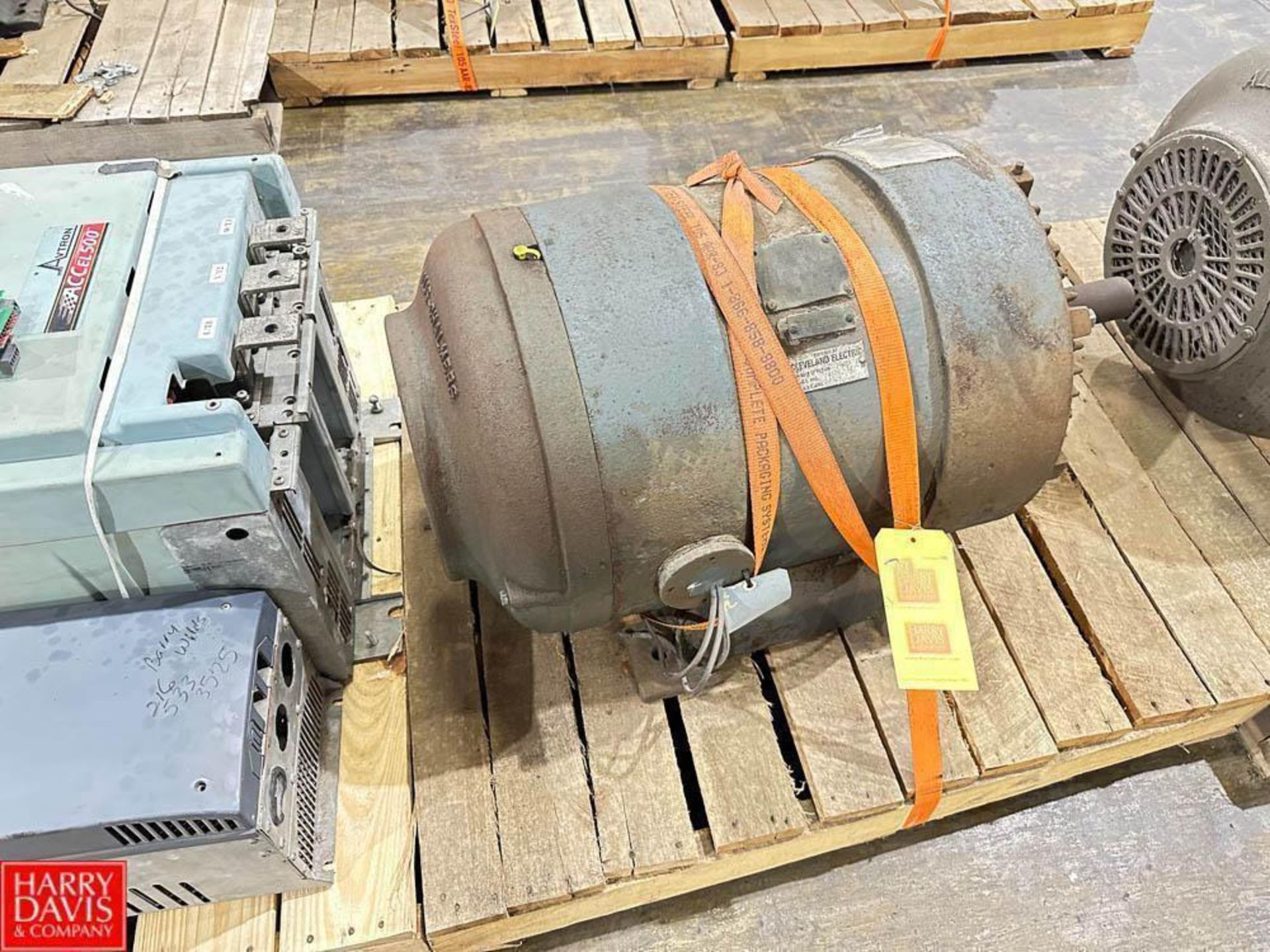 Cleveland Electric 20 HP 860 RPM Motor - Rigging Fee: $50