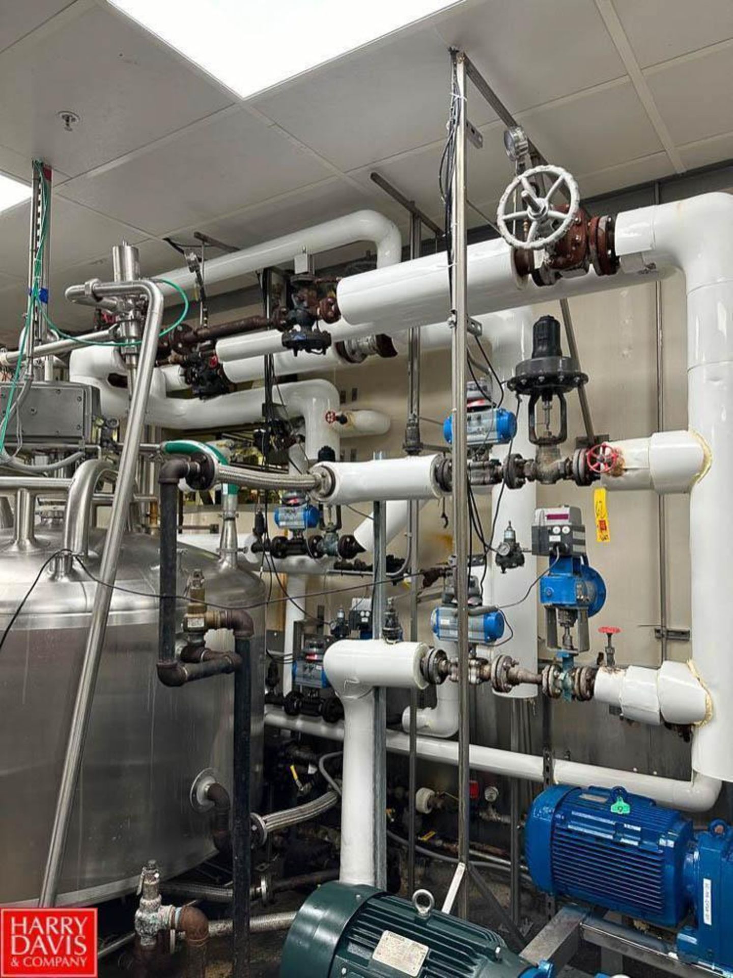60'+ S/S Piping and Assorted Steam Valves (Flow Meters Not Included) - Rigging Fee: $2,000