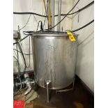 175 Gallon S/S Tank with Dual Hinged Lid and Sensors - Rigging Fee: $175