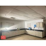 Lab Counters: 15’ x 23”, 12’ x 23", 3’ x 23”, (2) S/S Sinks with Faucets, Haws Emergency Eye Wash St