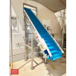 FPA S/S Framed Elevator Conveyor: 19’ x 18" with Drive and S/S Hood