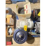 Leeson 10 HP, Other 15 HP Motors, Convex Safety Mirror and Sprockets