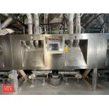 O’Hara S/S 42" Dual-Chamber Coating Pan, Model: CP42, S/N: 3340 and 3340 with (2) Syntron Vibratory