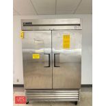 True S/S 2-Door Commercial Refrigerator, Model: T-49, S/N: NEK6212Z