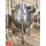 2004 Lee 500 Gallon Jacketed S/S Kettle, Model: 500D, S/N: 35431-1-2 (90 PSI Jacket) with Side/Botto
