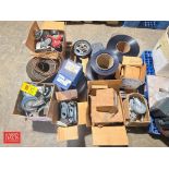Assorted Casters, Belting, Pulleys and Tires