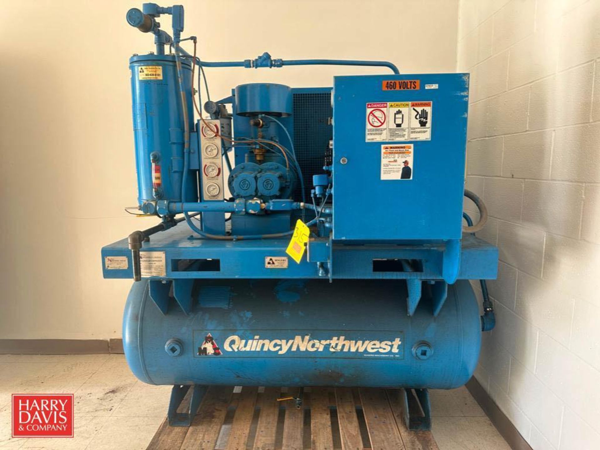 Quincy Rotary Screw 25 HP Air Compressor, Model: QNW