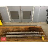 (2) S/S Scrape Surface Heat Exchanger Spindles: 80" Length