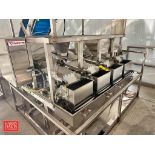 Tridyne S/S Vibratory Hopper with (4) Chutes, Allen-Bradley MicroLogix 1500 PLC with (6) I/Os, (12)
