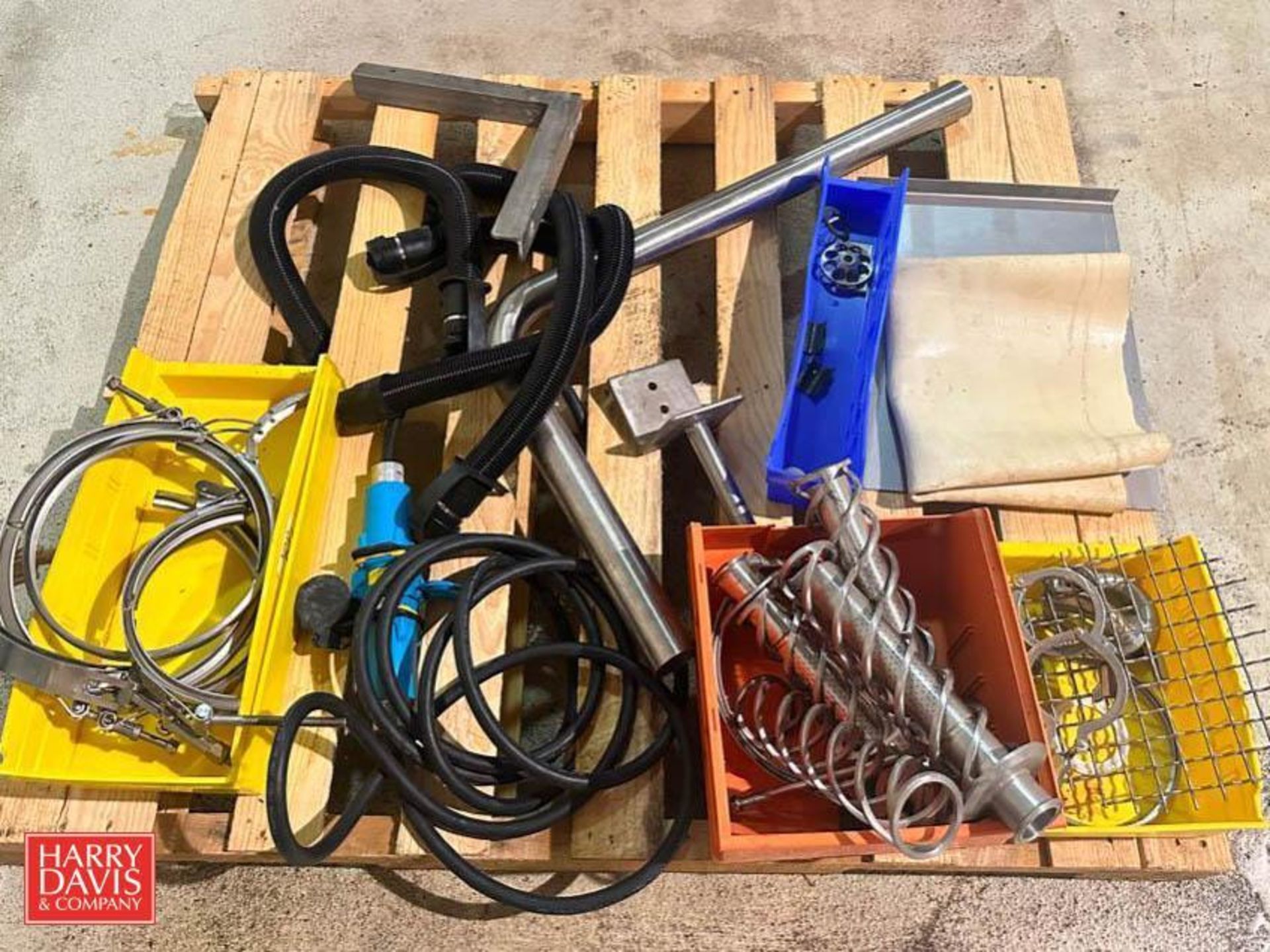 Assorted S/S, Including: Piping, Clamps, Basket, Bucket, Springs and Tape Machine Head - Image 5 of 5