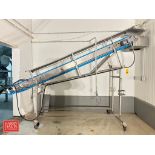 FPA Portable S/S Framed Elevator Conveyor: 13’ x 1', Model: 420001600, S/N: 2264413 with Drive and S