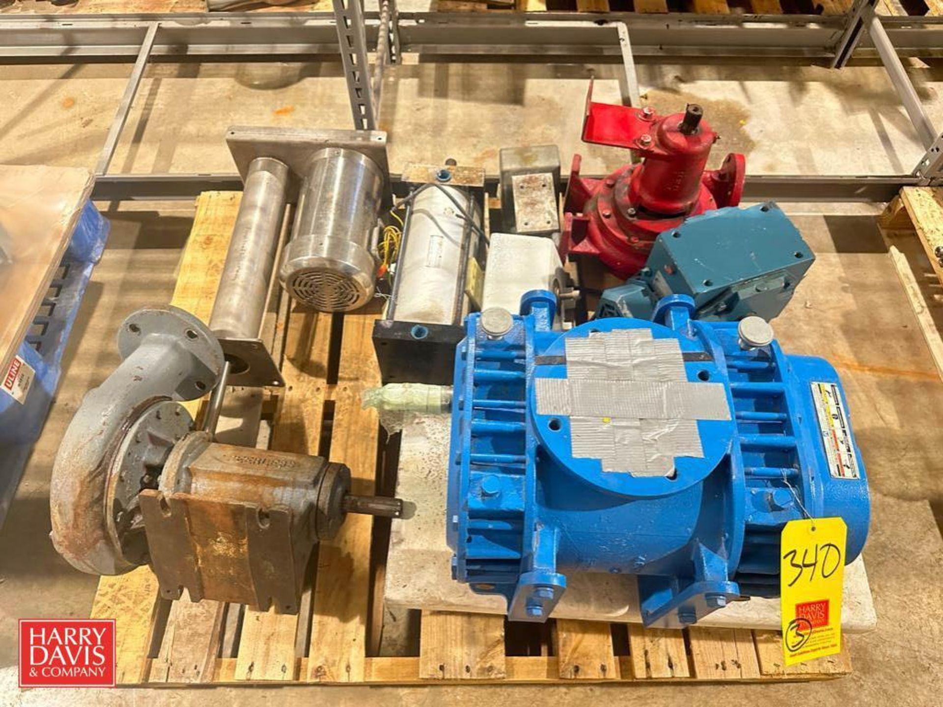 Tuthill Vacuum Blower, Model: 4609-46LZ Gear Reducing Drives, Electric Gate Valve, Air Actuator and - Image 2 of 4