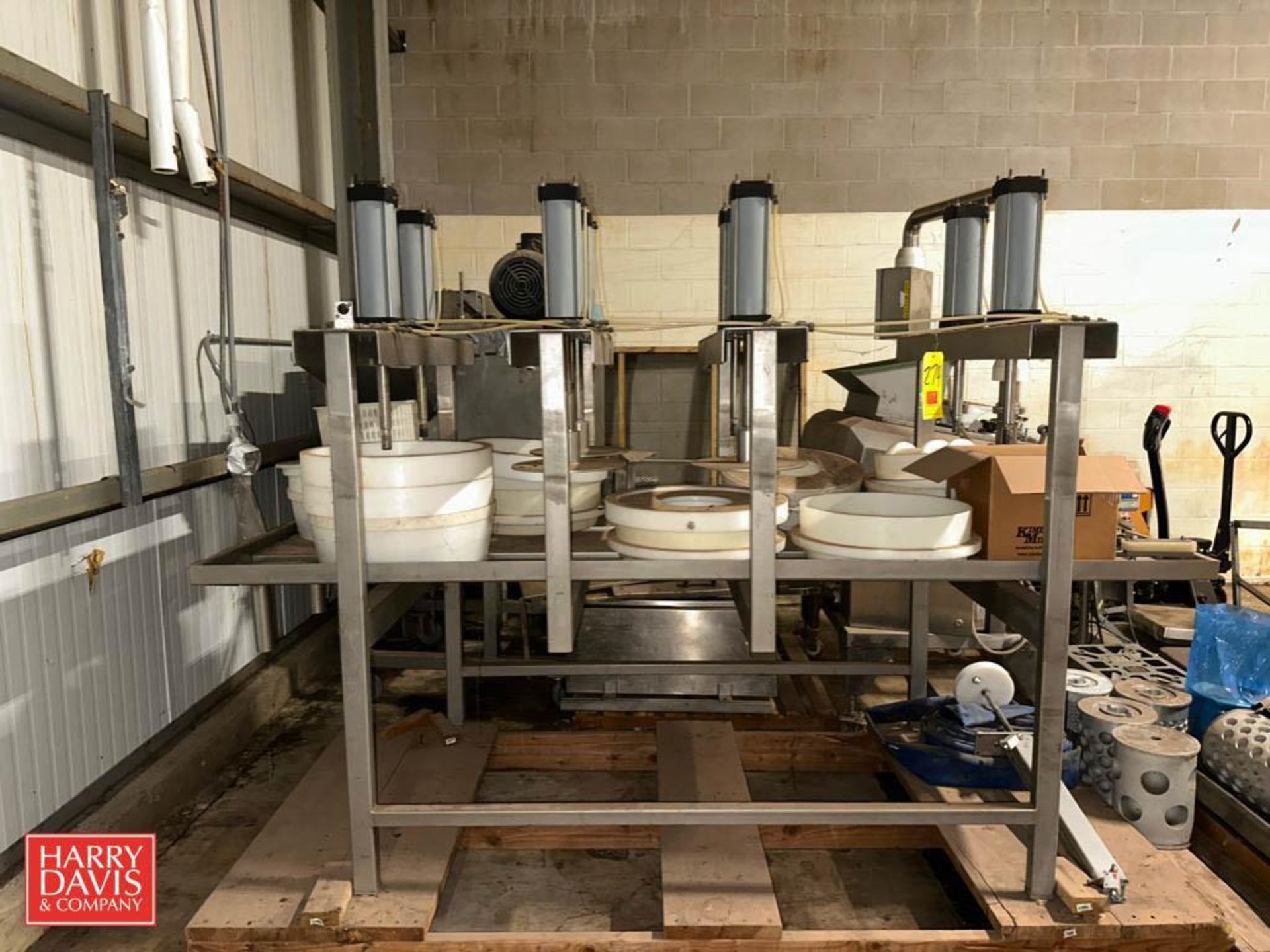 8-Station S/S Cheese Wheel Press: 1’ with Molds