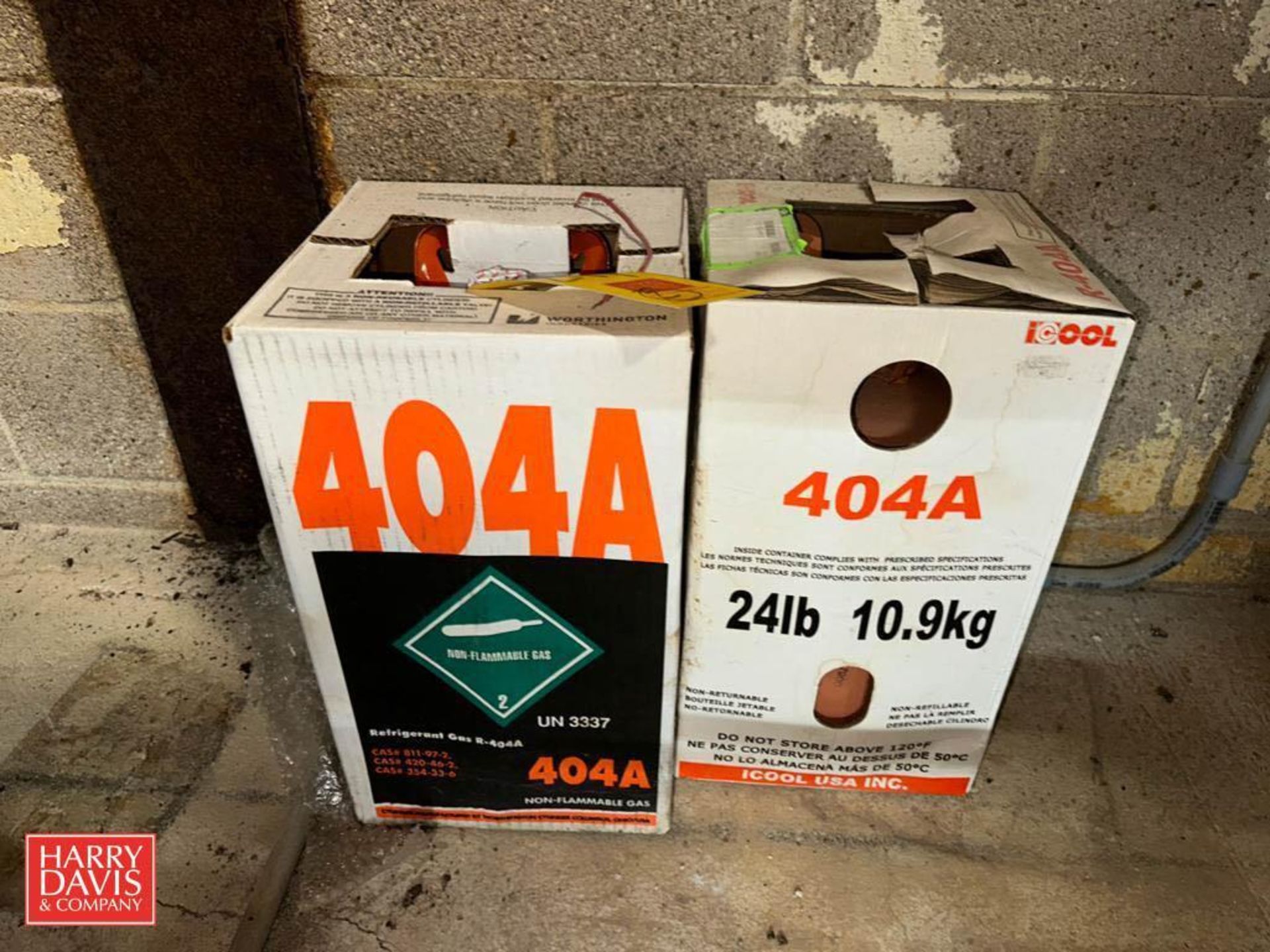 24 LB Cylinders, 404A Freon