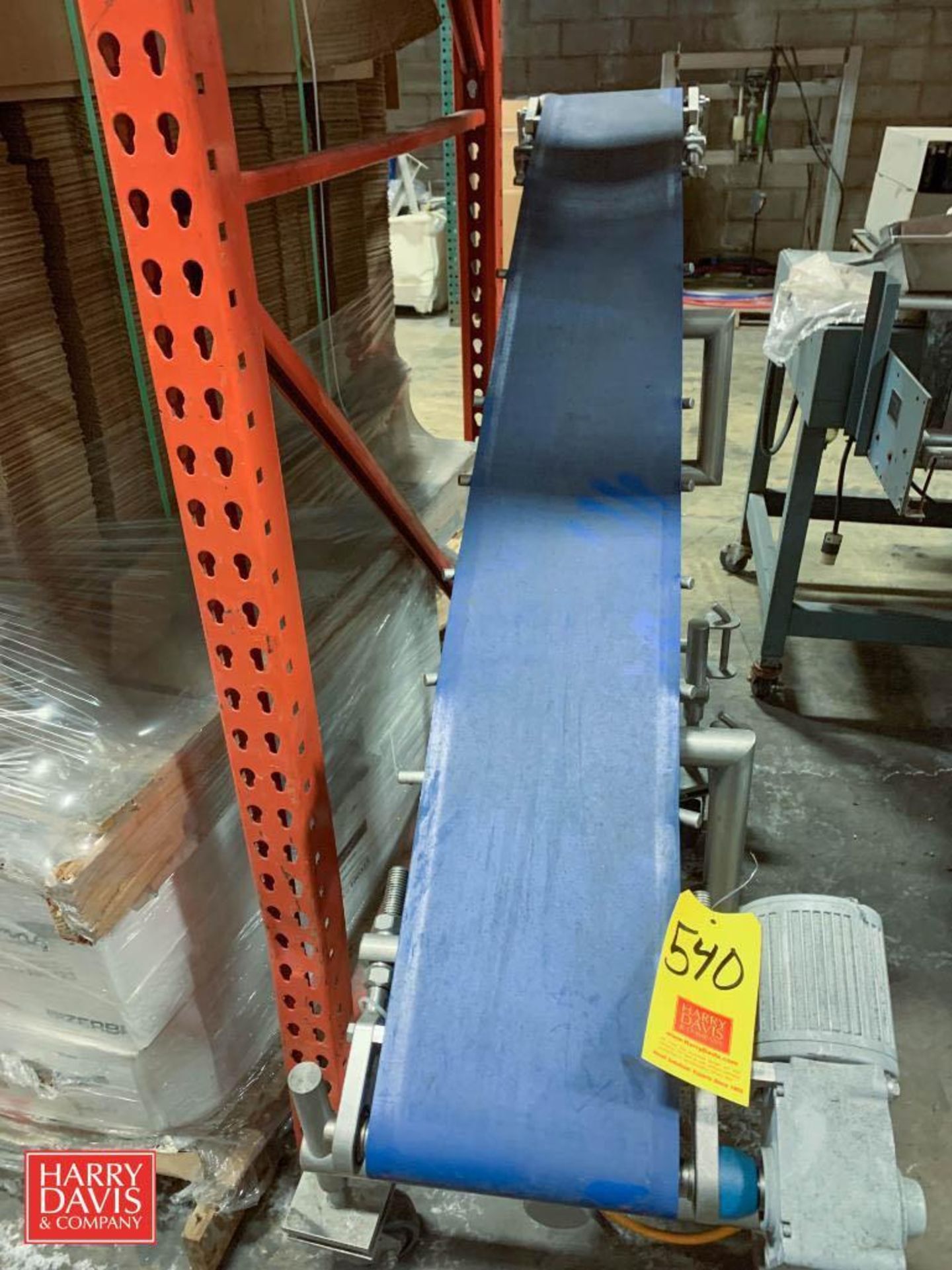 S/S Frame Power Belt Conveyor: 64” x 9” with Drive: Mounted on Casters (Location: Edison, NJ) - Image 2 of 2