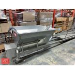 Advance S/S Hopper and Conveyor with Belting (Location: Edison, NJ)